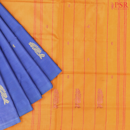 Cornflower Blue Vazhainaar Silk Saree