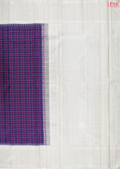 Dark Blue & Pink Kanchipuram Silk Saree