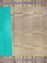 Turquoise Blue Fancy Kanchipuram Silk Saree