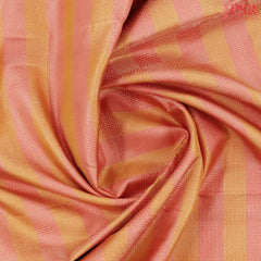 Tangerine Orange & Coral Pink Kanchipuram Silk Saree