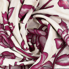 Beige Kalamkari Silk Saree