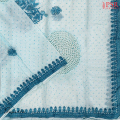 Pastel Blue Cotton Dress Material