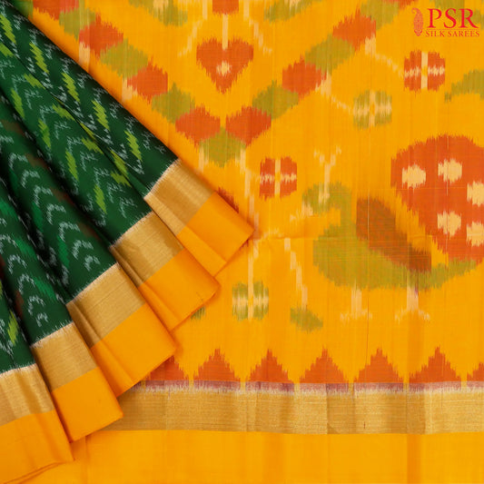 Dark Green Pochamnpally Soft Silk Saree