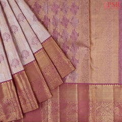 Mauve Pink Kanchipuram Silk Saree