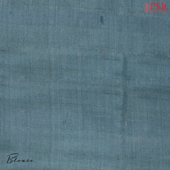 Dark Turquoise Kadhi Tussar Silk Saree