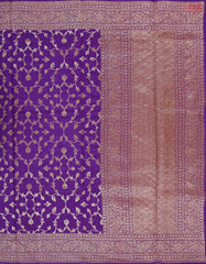 Violet Chiniya Silk Saree