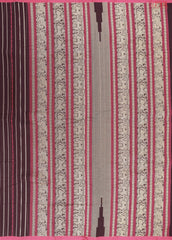 Aubergine Brown Kalakshetra Kovai Cotton Saree