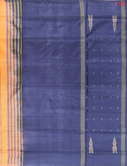 Saffron Yellow Vazhainaar Silk Saree