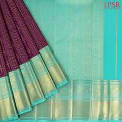 Magenta Purple Bridal Kanchipuram Silk Saree