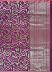 Tyrian Purple Banarasi Silk Saree
