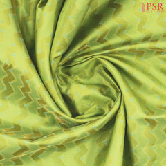 Light & Olive Green Kanchipuram Silk Saree