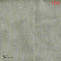 Greyish Olive Kovai Cotton Saree