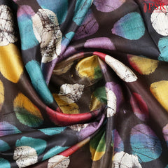 Dark Wood Brown Kadhi Tussar Silk Saree