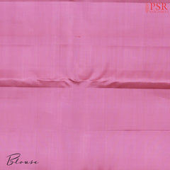 Tangerine Orange & Coral Pink Kanchipuram Silk Saree