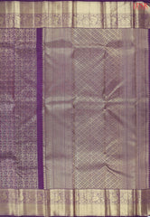 Burgundy Kanchipuram Jacquard Silk Saree