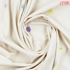 Off White Byloom Cotton Saree