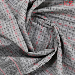 Grey Kalakshetra Kovai Cotton Saree