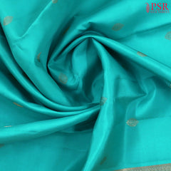 Turquoise Blue Fancy Kanchipuram Silk Saree