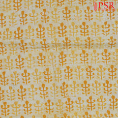 Yellow Batik Print Running Material