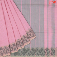 Light Pink Byloom Cotton Saree