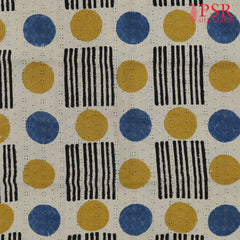 Beige Hacoba Embroidery Running Material