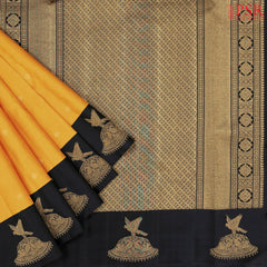 Mustard Yellow Kanchipuram Silk Saree