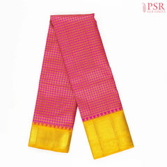 Magenta & Orange Kanchipuram Silk Saree