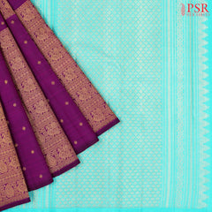 Byzantium Purple Kanchipuram Silk Saree