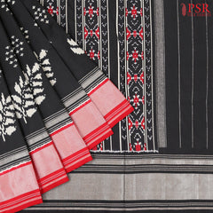 Black Pochampally Silk Saree
