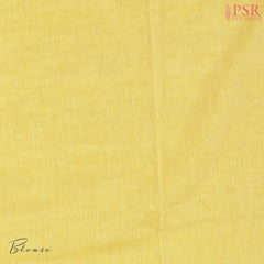 Olive Yellow Byloom Cotton Saree