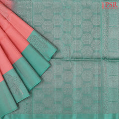 Georgia Peach Soft Silk Mix Saree