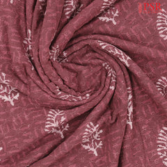 Burgundy Hacoba Embroidery Running Material