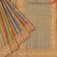 Bronze Semi Banaras Saree