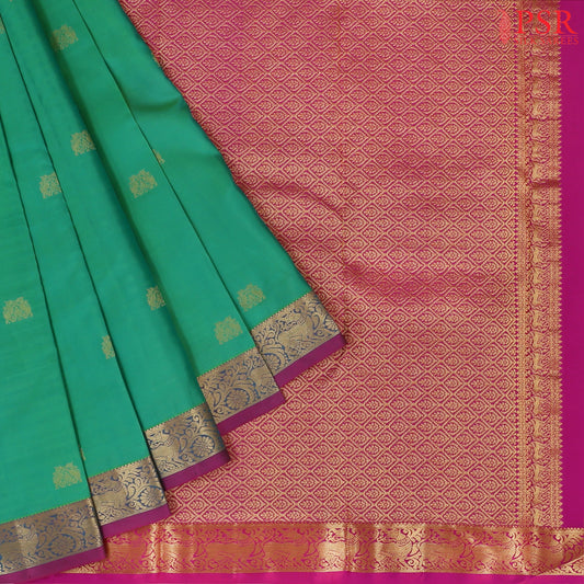 Jade Green Fancy Kanchipuram Silk Saree