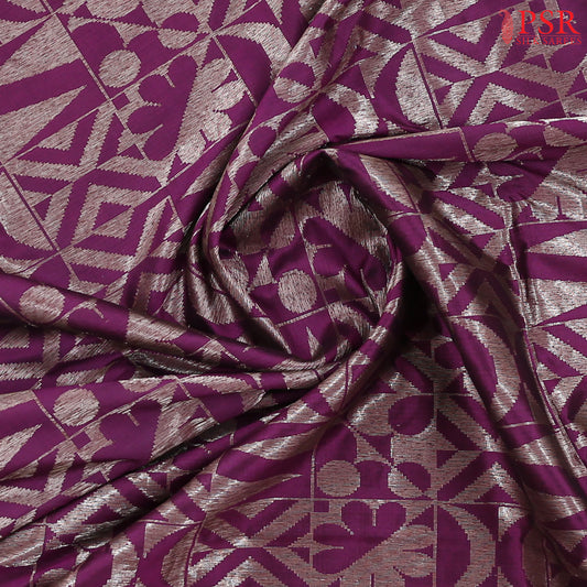 Tyrian Purple Banarasi Silk Saree
