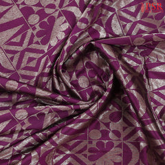 Tyrian Purple Banarasi Silk Saree