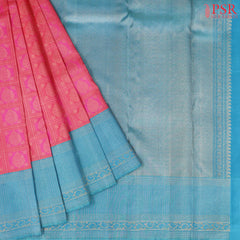 Royal Pink Bridal Kanchipuram Silk Saree