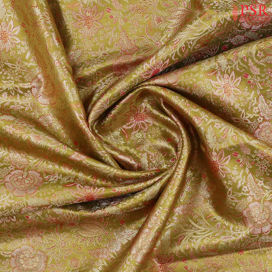Citrus Green Kanchipuram Tissue Silk Saree