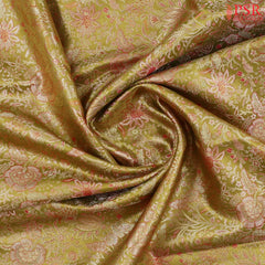 Citrus Green Kanchipuram Tissue Silk Saree