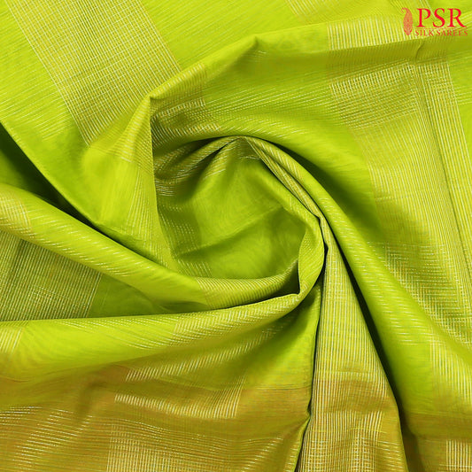 Chartreuse Green Silk Cotton Saree