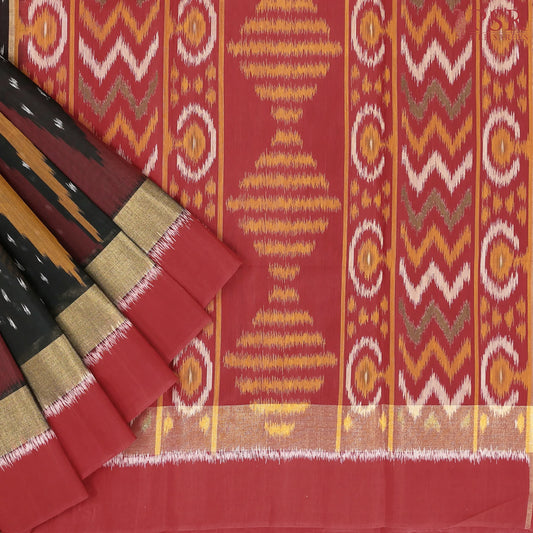 Black Patola Silk Cotton Saree