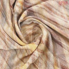 Yellowish Multicolor Chanderi Silk Cotton Saree