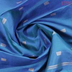 Star Command Blue Kanchipuram Silk Saree
