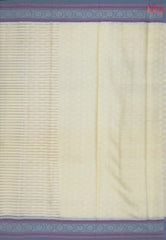 Butter Beige Silk Cotton Cut Work Saree