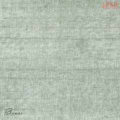 Floral White Linen Saree