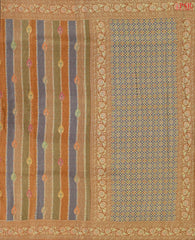 Bronze Semi Banaras Saree