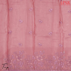 Puce Pink Tissue Dress Material