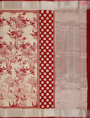 Parchment Beige Asssam Saree