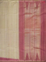 Golden Beige Kanchipuram Silk Saree