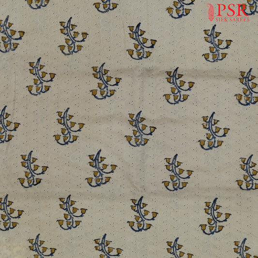 Beige Hacoba Embroidery Running Material